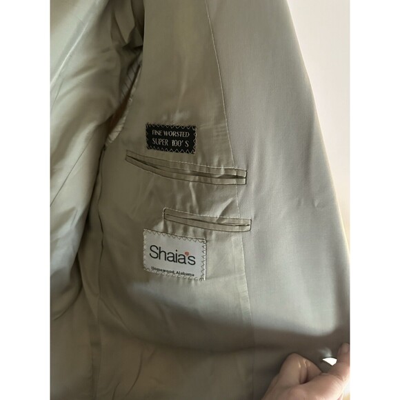 Ermenegildo Zegna Tan Suit ,Custom, Made Switzerland, Super100’s **please Read** - Picture 5 of 6